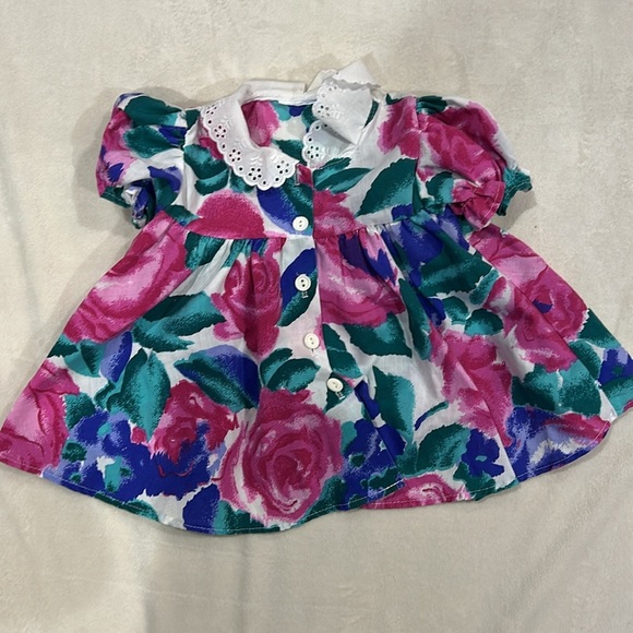 2 vintage dresses - 12 months - short sleeve - Picture 2 of 3